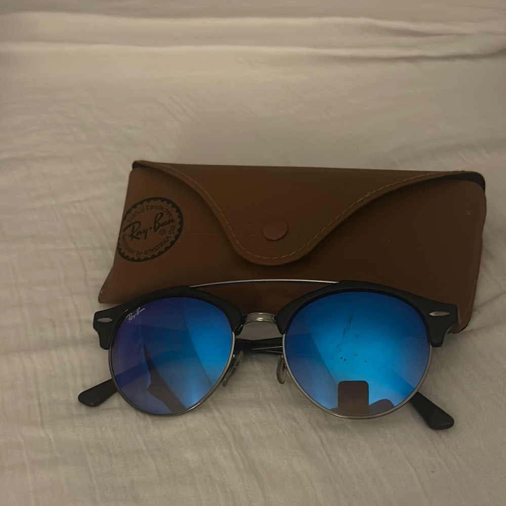 Ray-Ban Blue Lens Sunglasses with Case